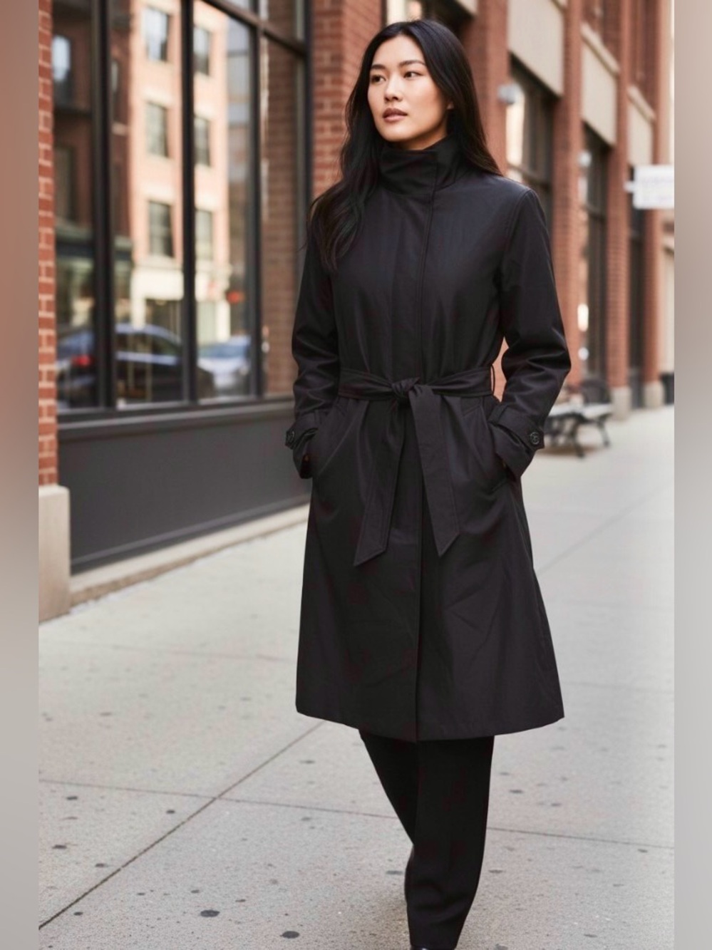 Fendi Silk Trench Coat with Zucca Silk Wool Blend Lining Vintage